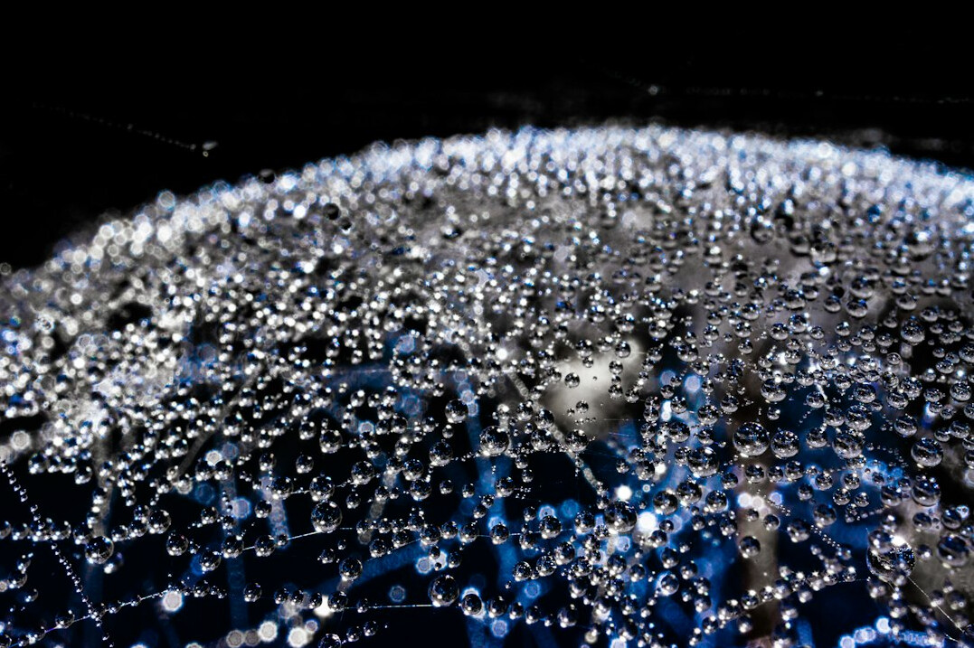 Global network of connected lights over the earth